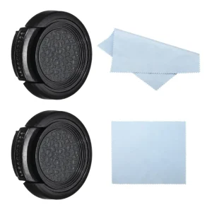 QUEST- 2 Pack 25Mm Lens Cap Sides Pinch Snap Camera Lens Cover For Front Lens