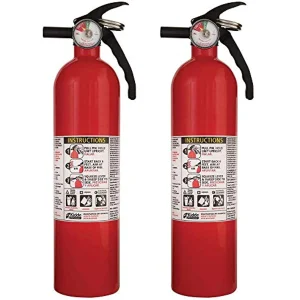Recreational Fire Extinguisher – 1A:10B:C, Wall-Mount, Red, 2-Pack