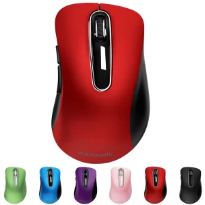 2.4GHz Wireless Optical Mouse with USB Receiver, 1200 DPI, 5 Buttons