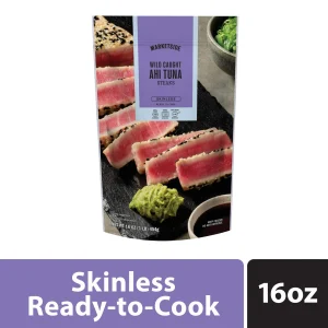 Marketside Frozen Raw Ahi Tuna Steaks, 1 lb